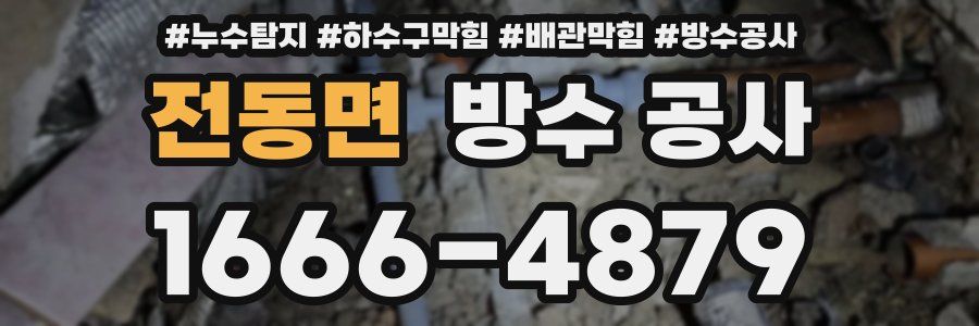 전동면 방수 공사