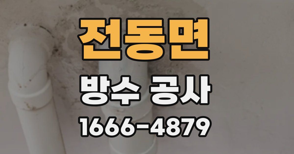 전동면 방수 공사