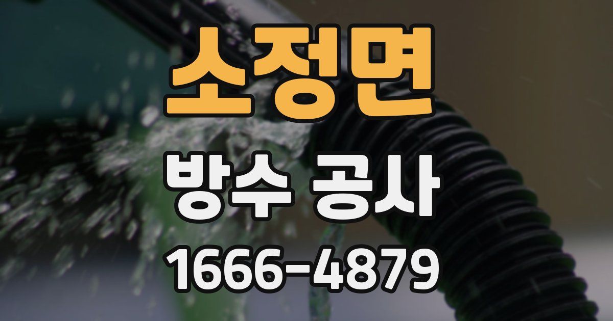 소정면 방수 공사