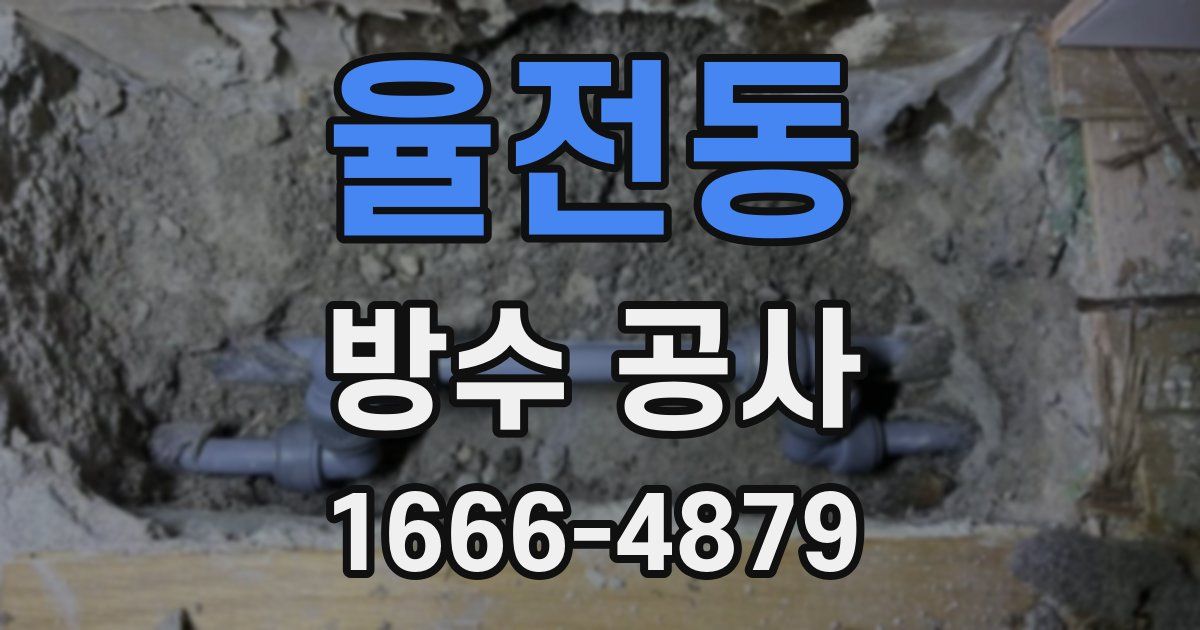 율전동 방수 공사