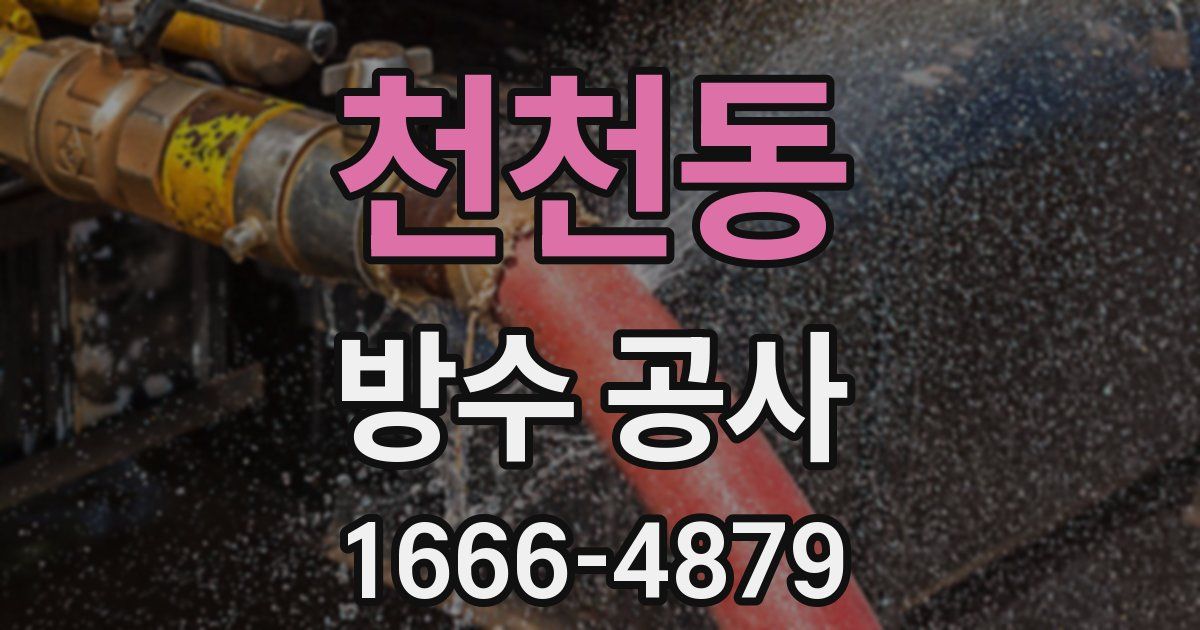 천천동 방수 공사