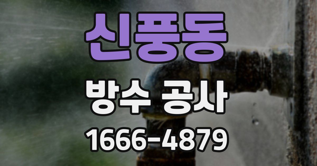 신풍동 방수 공사