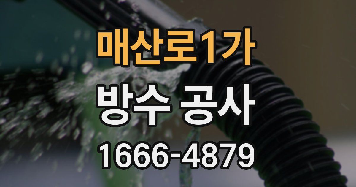 매산로1가 방수 공사