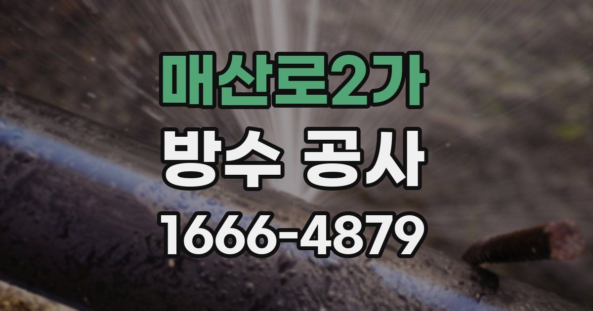 매산로2가 방수 공사