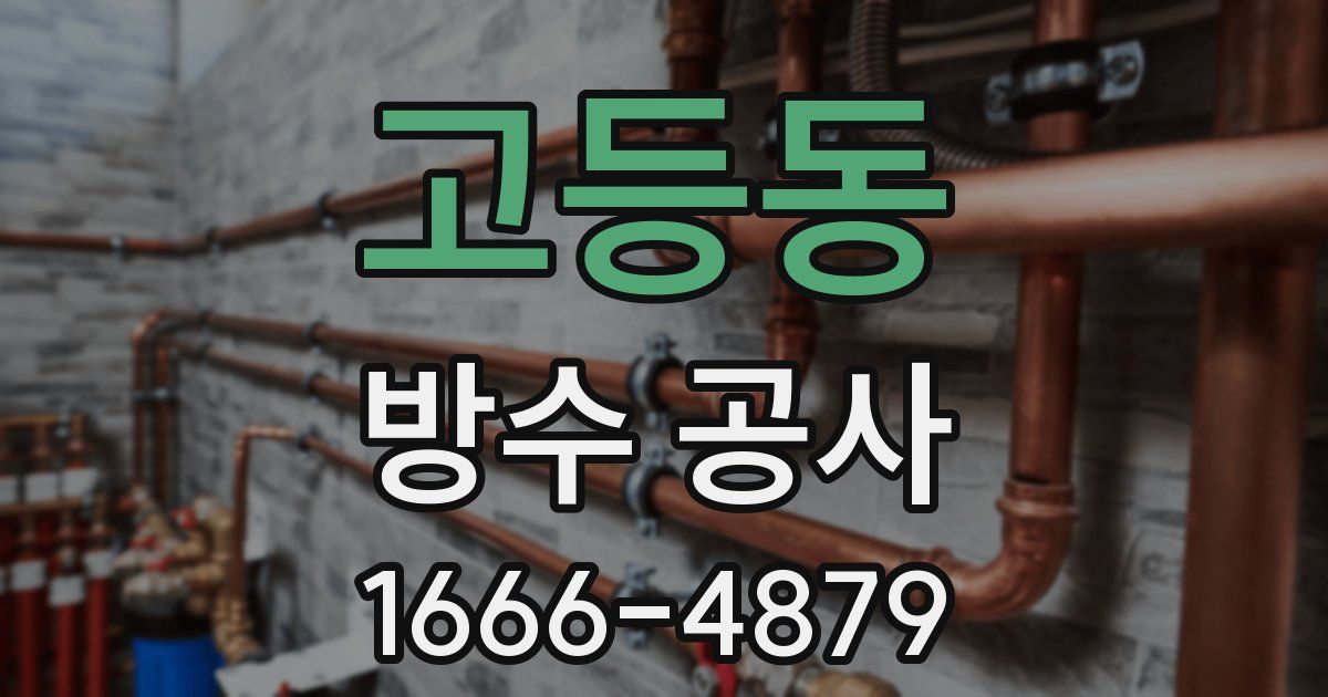 고등동 방수 공사