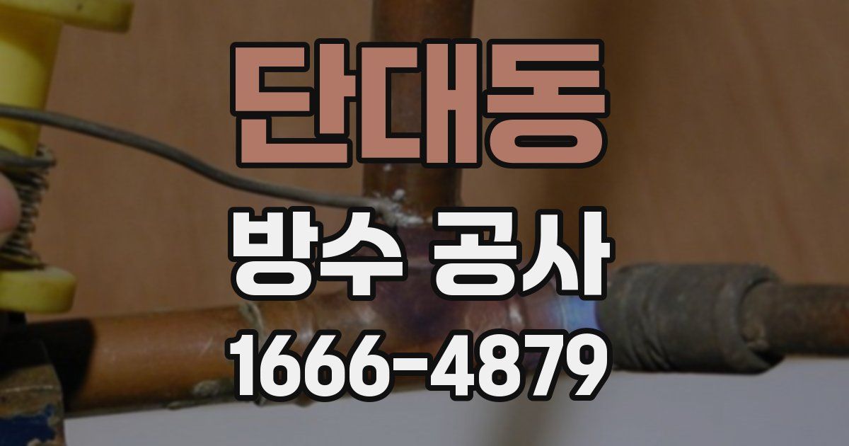 단대동 방수 공사