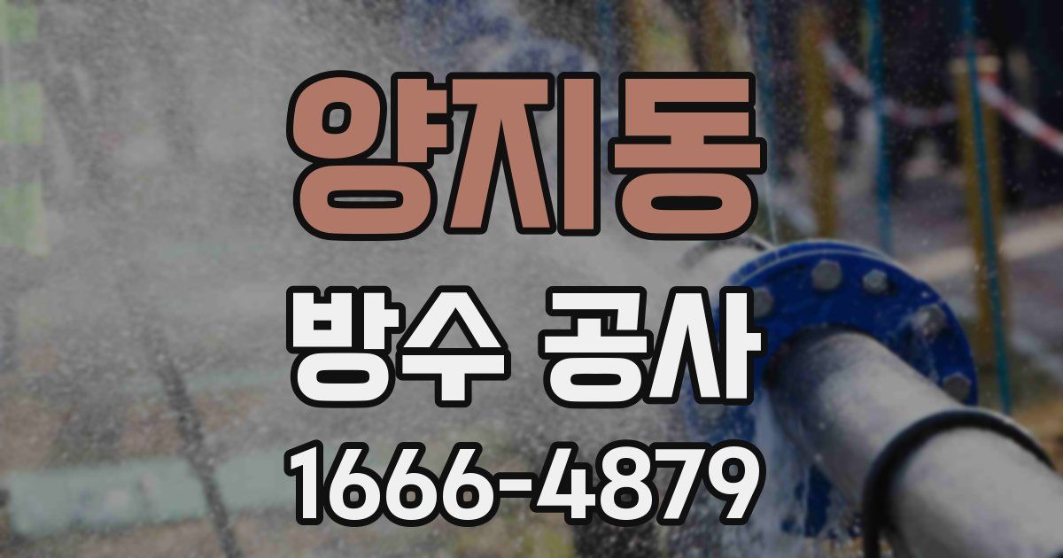 양지동 방수 공사
