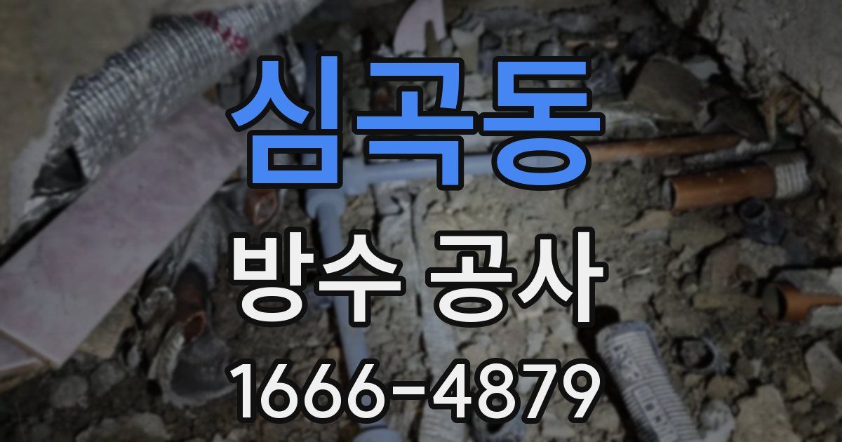 심곡동 방수 공사