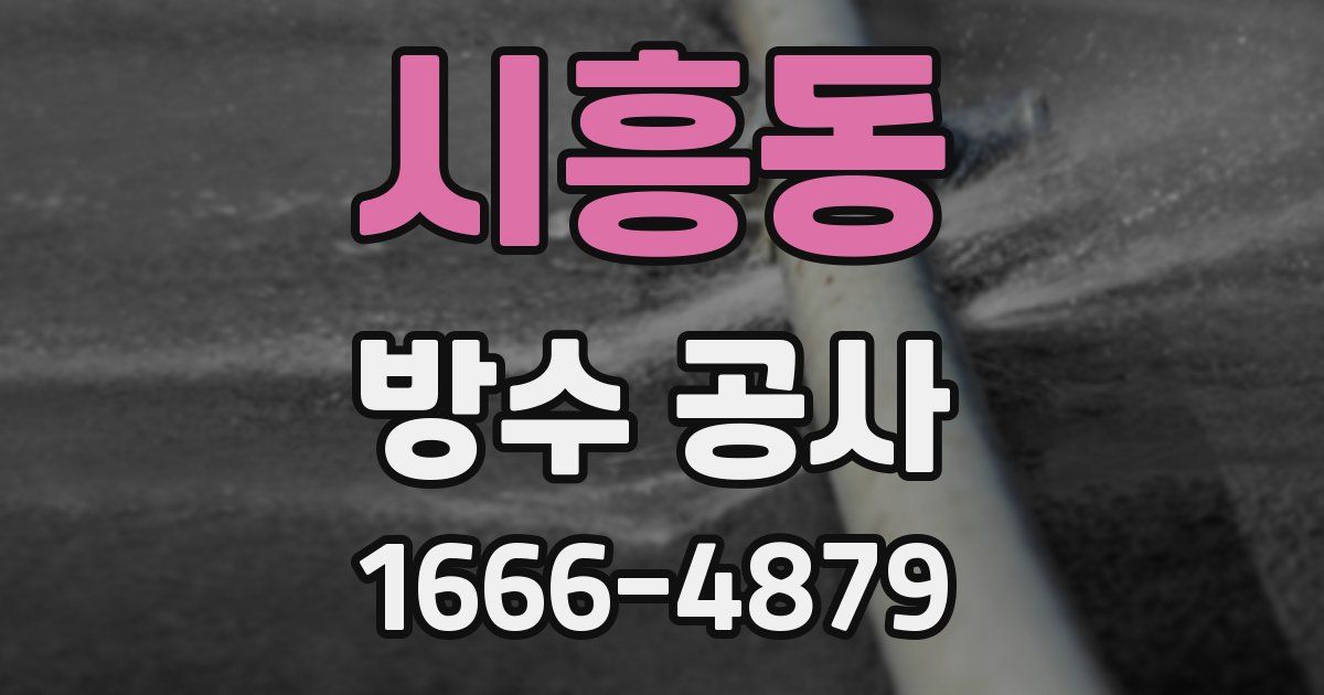 시흥동 방수 공사