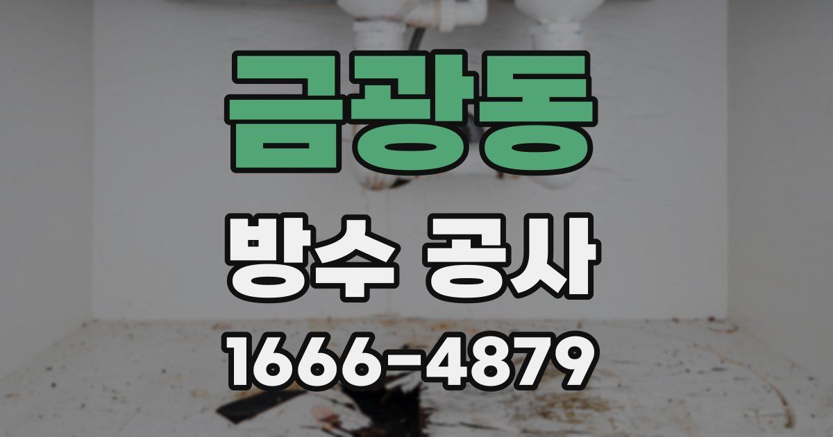 금광동 방수 공사