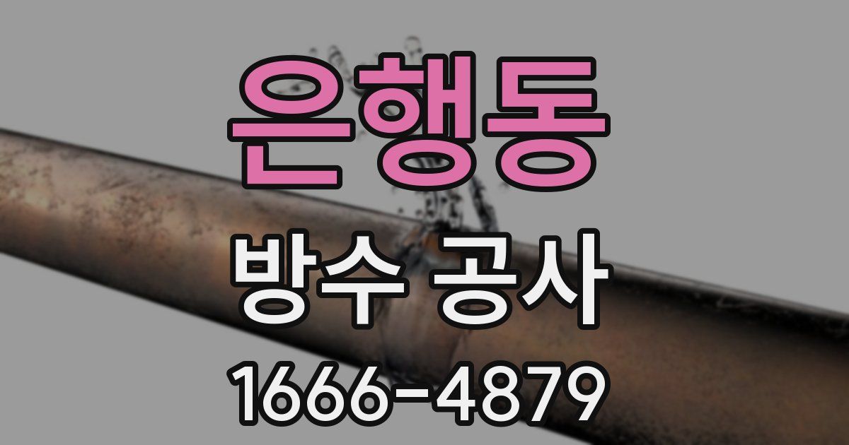 은행동 방수 공사