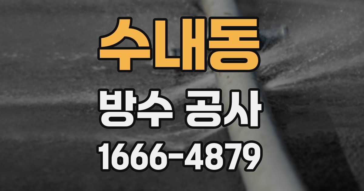 수내동 방수 공사