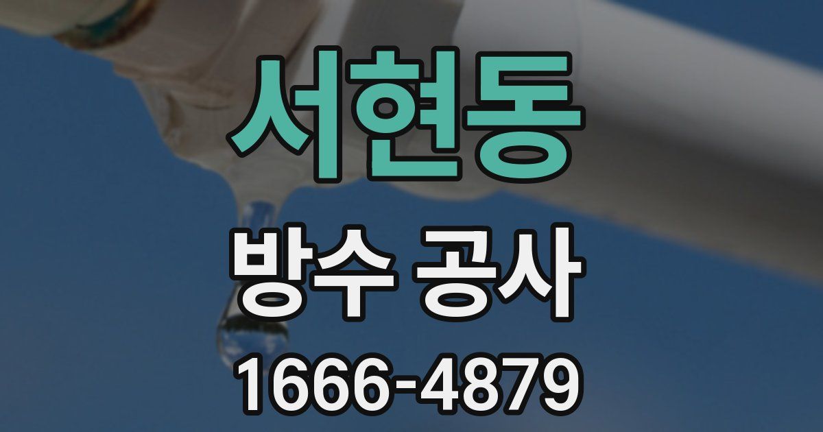 서현동 방수 공사