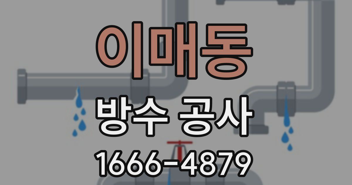 이매동 방수 공사