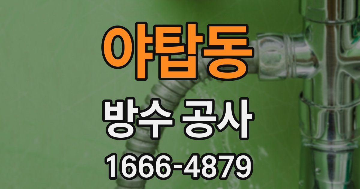 야탑동 방수 공사