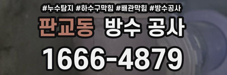 판교동 방수 공사