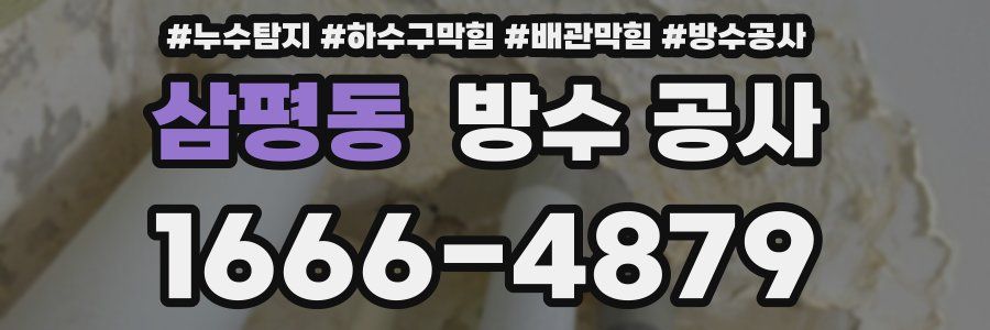 삼평동 방수 공사