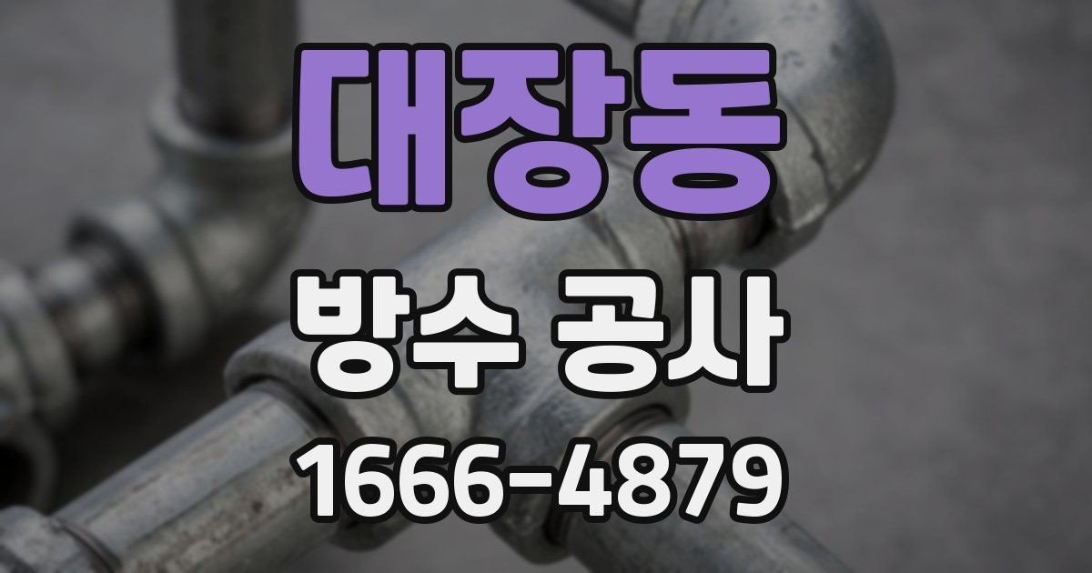대장동 방수 공사