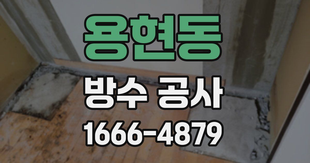용현동 방수 공사