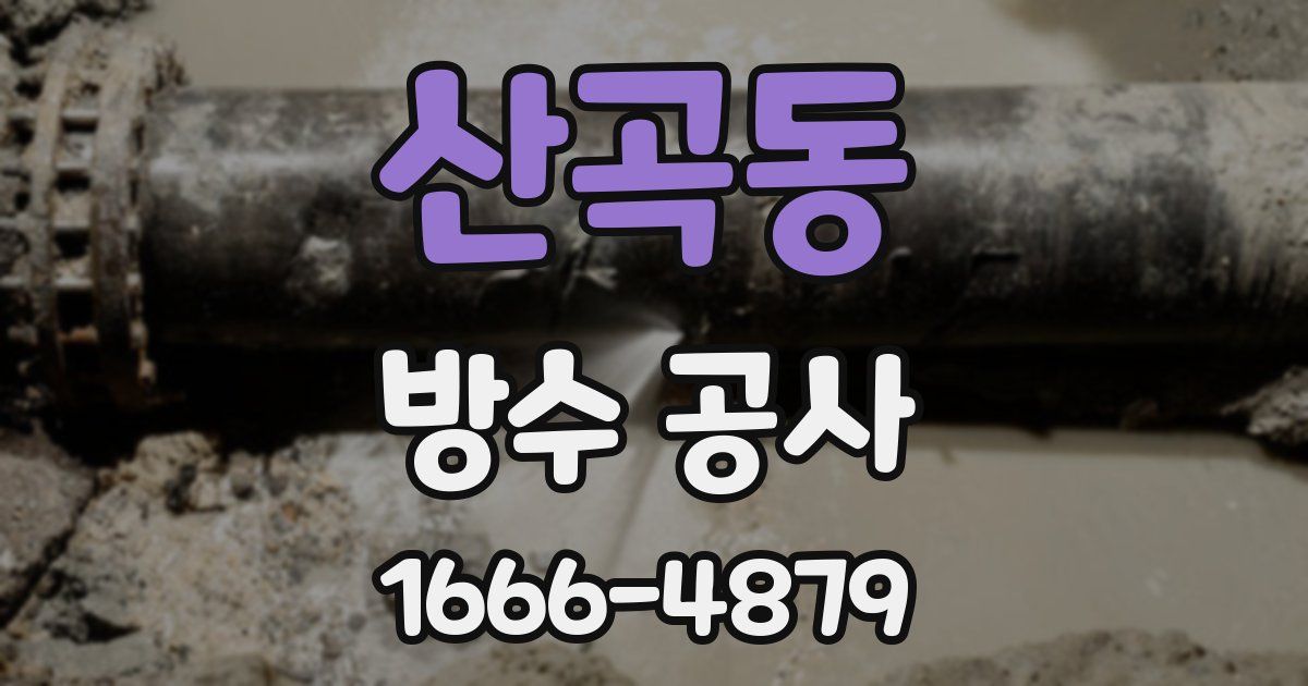 산곡동 방수 공사