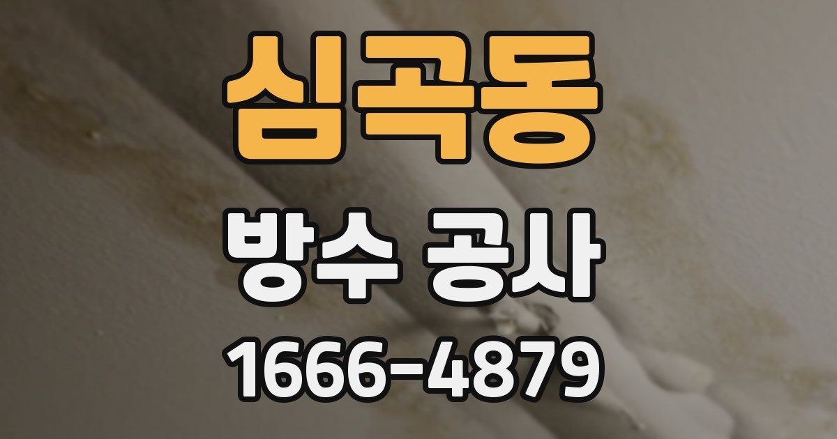 심곡동 방수 공사