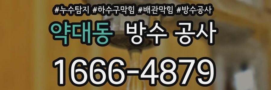 약대동 방수 공사