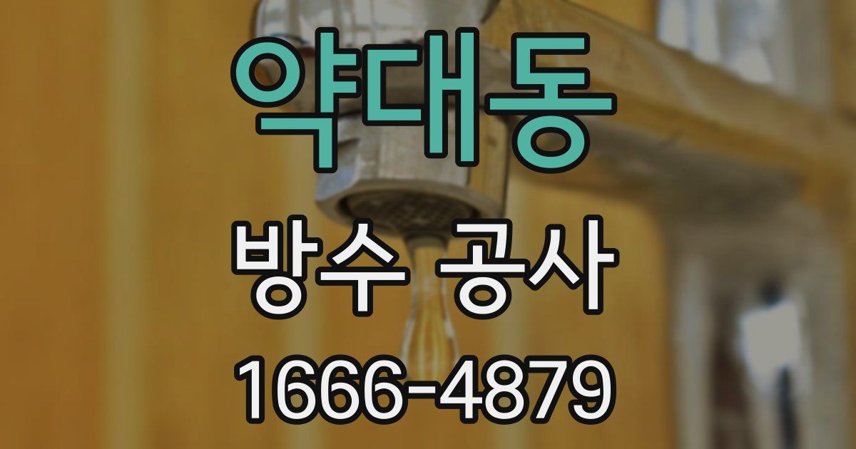 약대동 방수 공사