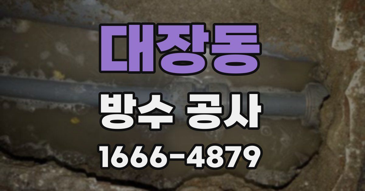 대장동 방수 공사