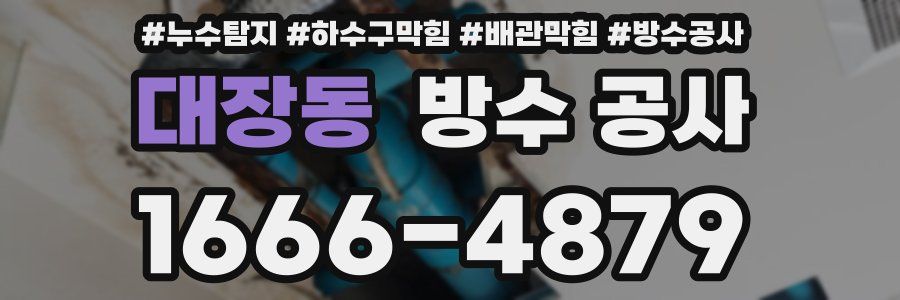 대장동 방수 공사