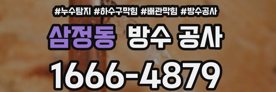 삼정동 방수 공사
