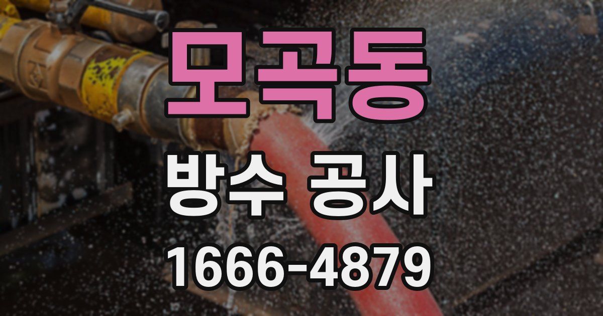 모곡동 방수 공사