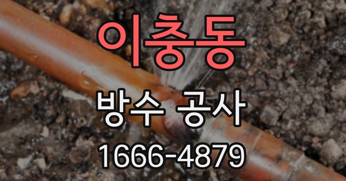 이충동 방수 공사