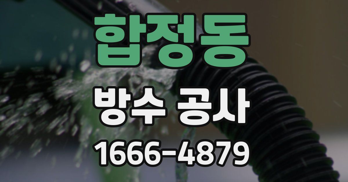 합정동 방수 공사