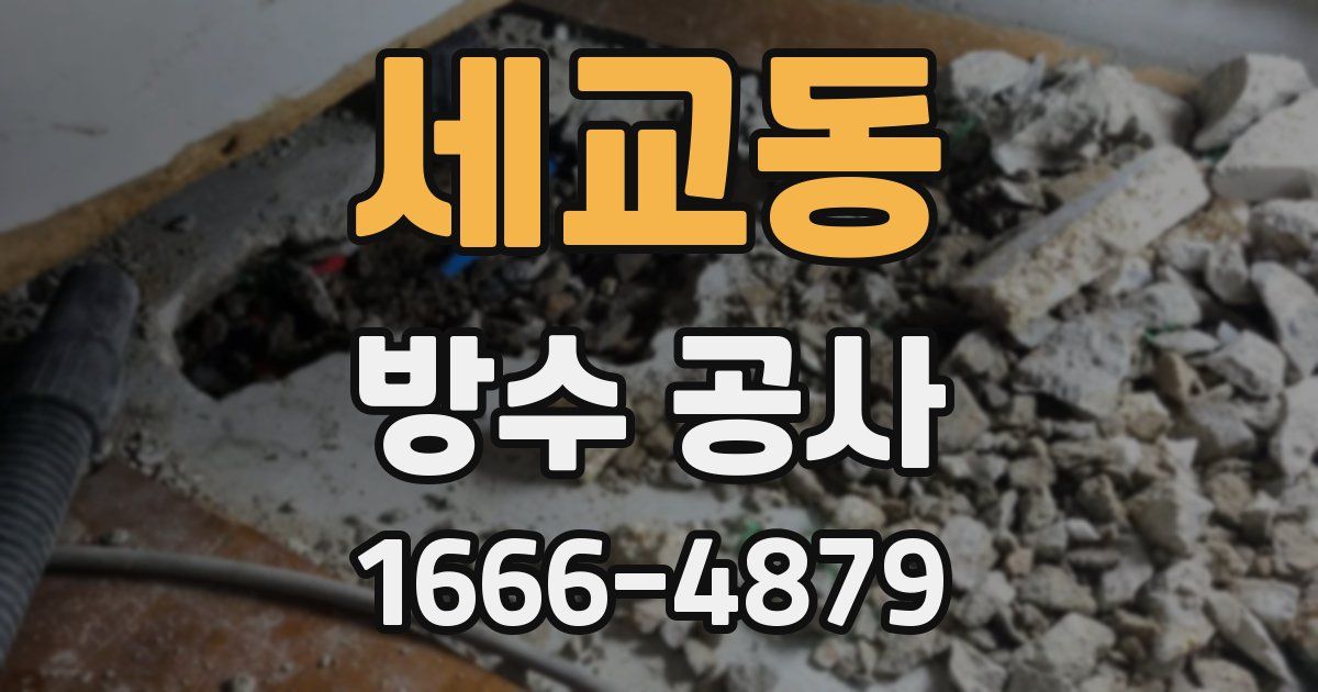 세교동 방수 공사