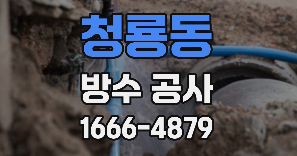 청룡동 방수 공사
