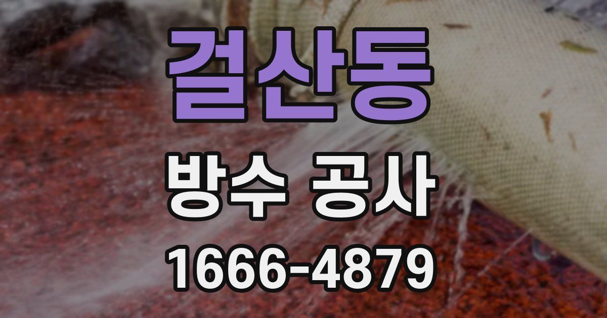 걸산동 방수 공사