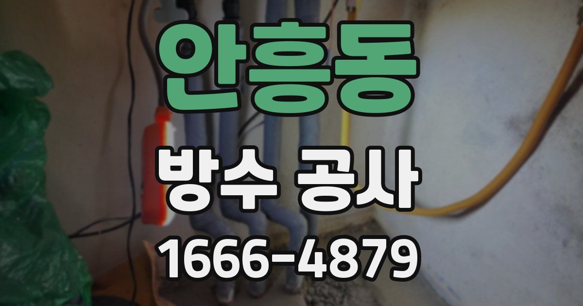 안흥동 방수 공사