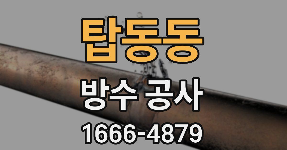탑동동 방수 공사