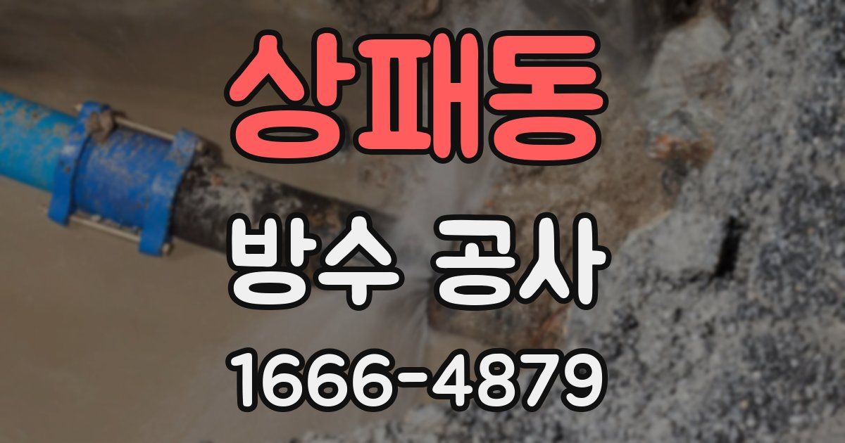 상패동 방수 공사