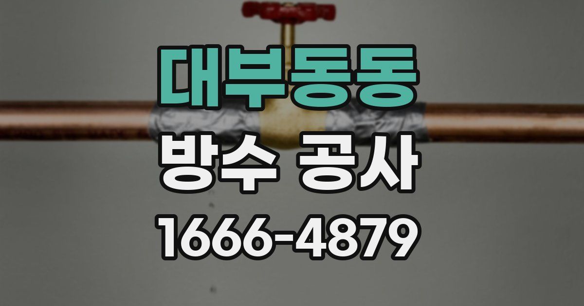 대부동동 방수 공사