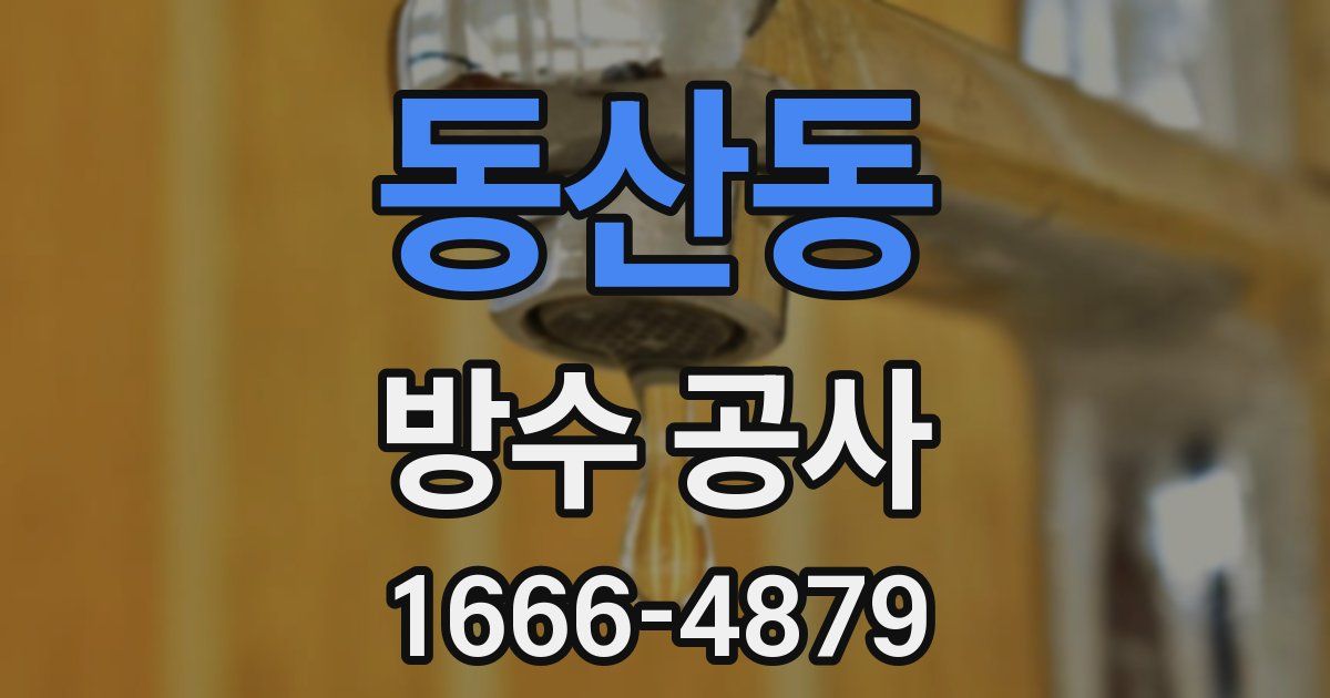 동산동 방수 공사