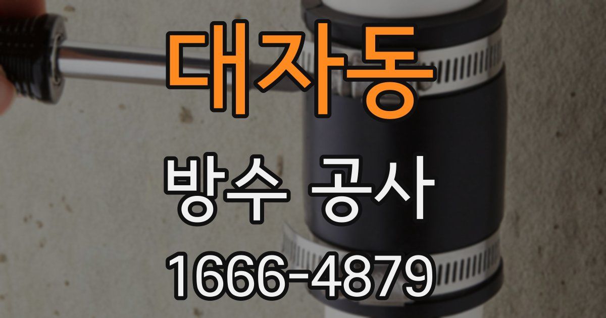 대자동 방수 공사