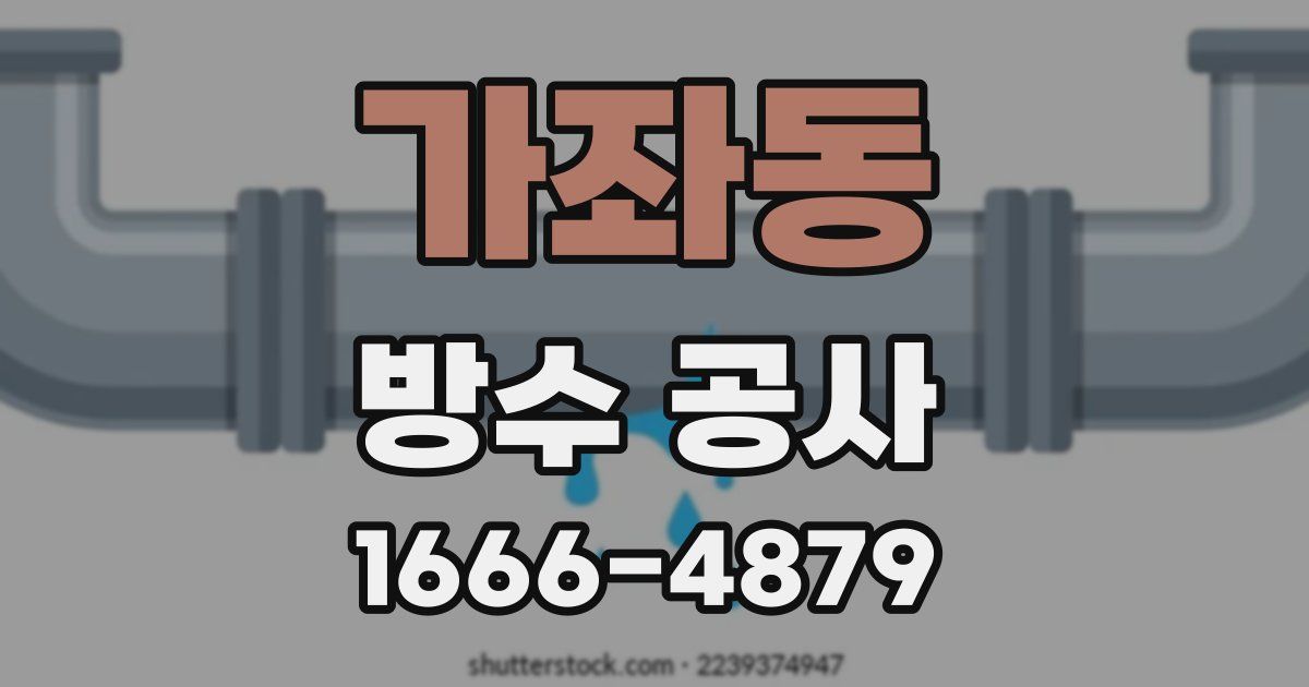 가좌동 방수 공사