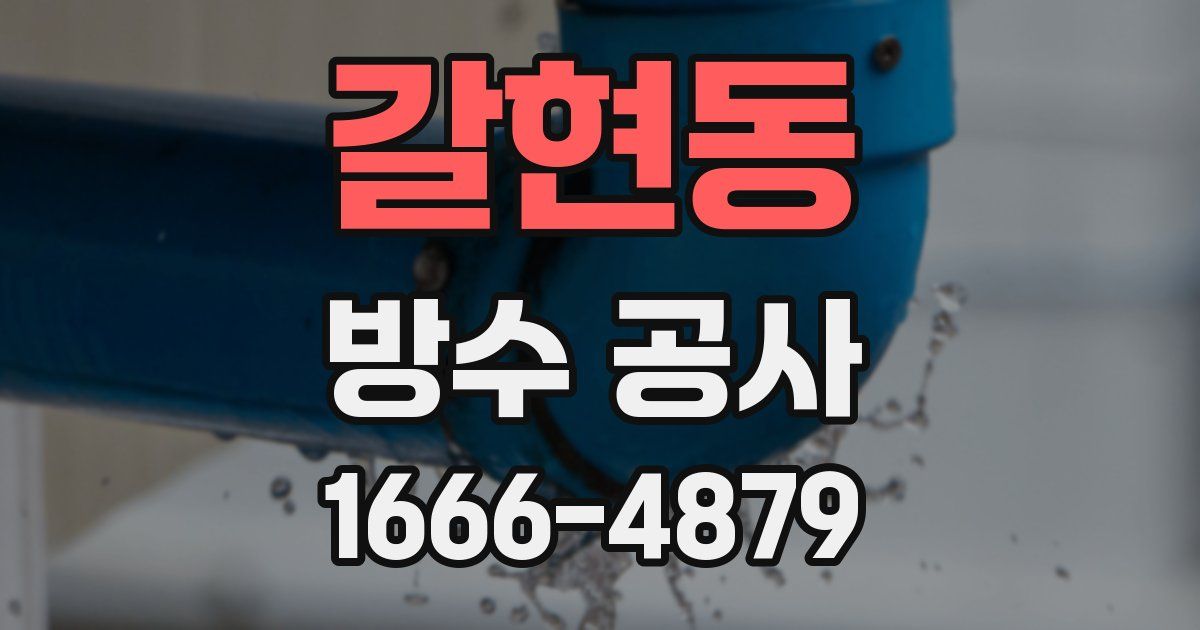 갈현동 방수 공사
