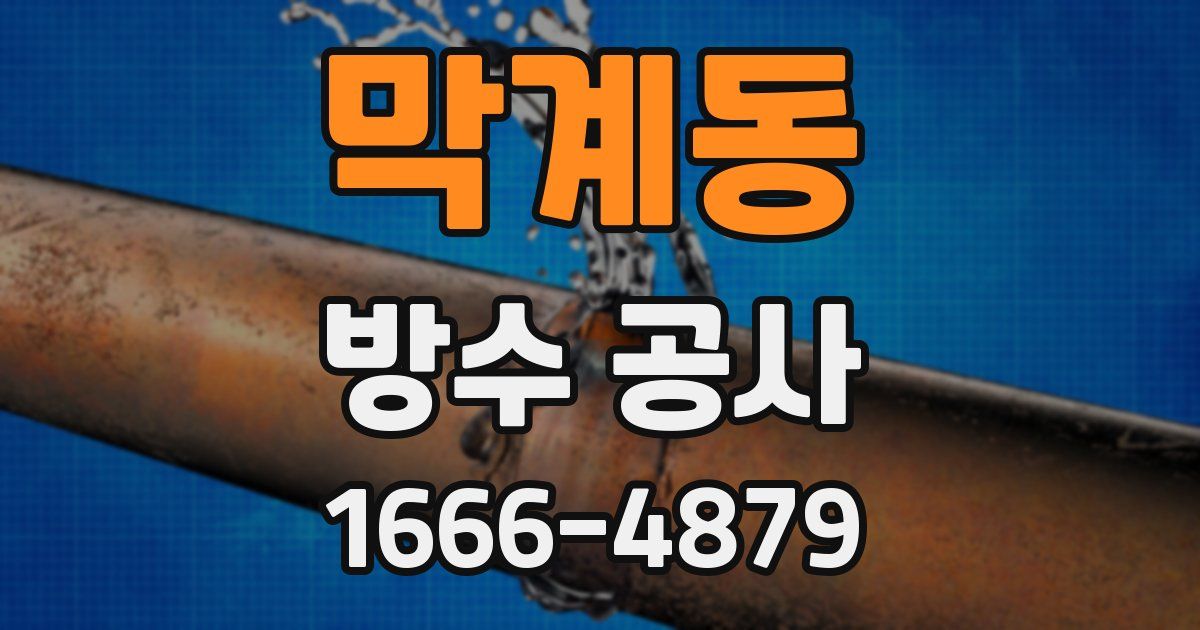 막계동 방수 공사