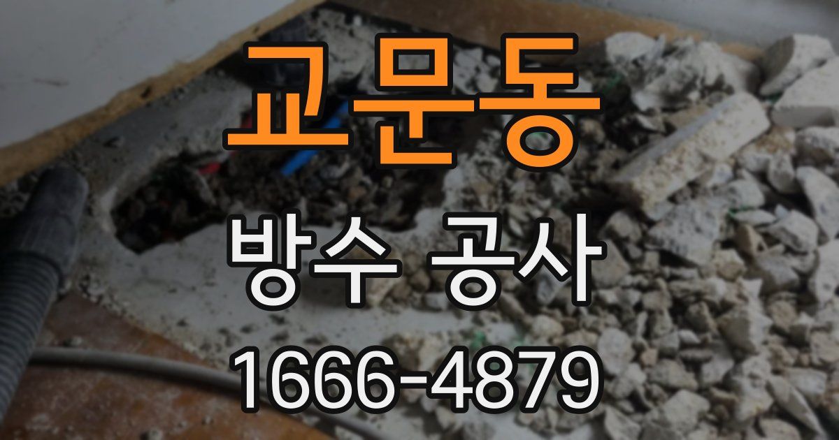 교문동 방수 공사