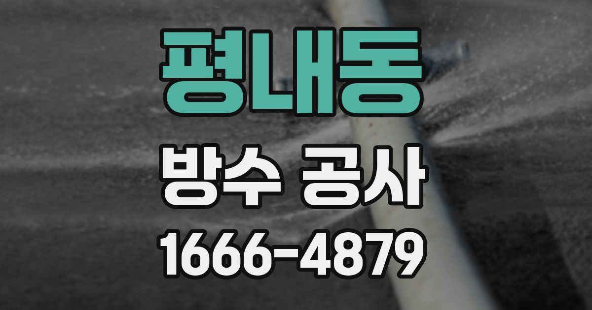 평내동 방수 공사