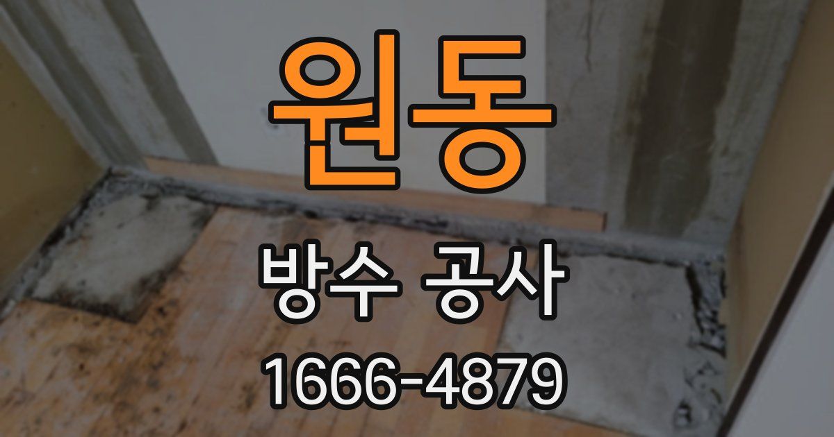 원동 방수 공사