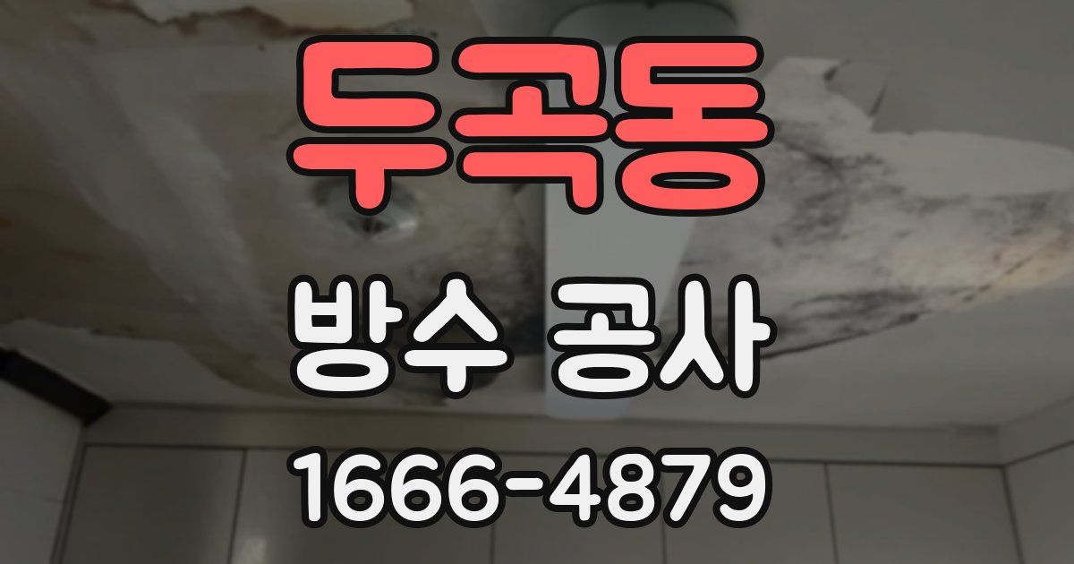 두곡동 방수 공사