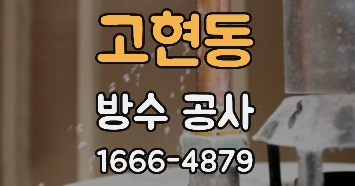 고현동 방수 공사